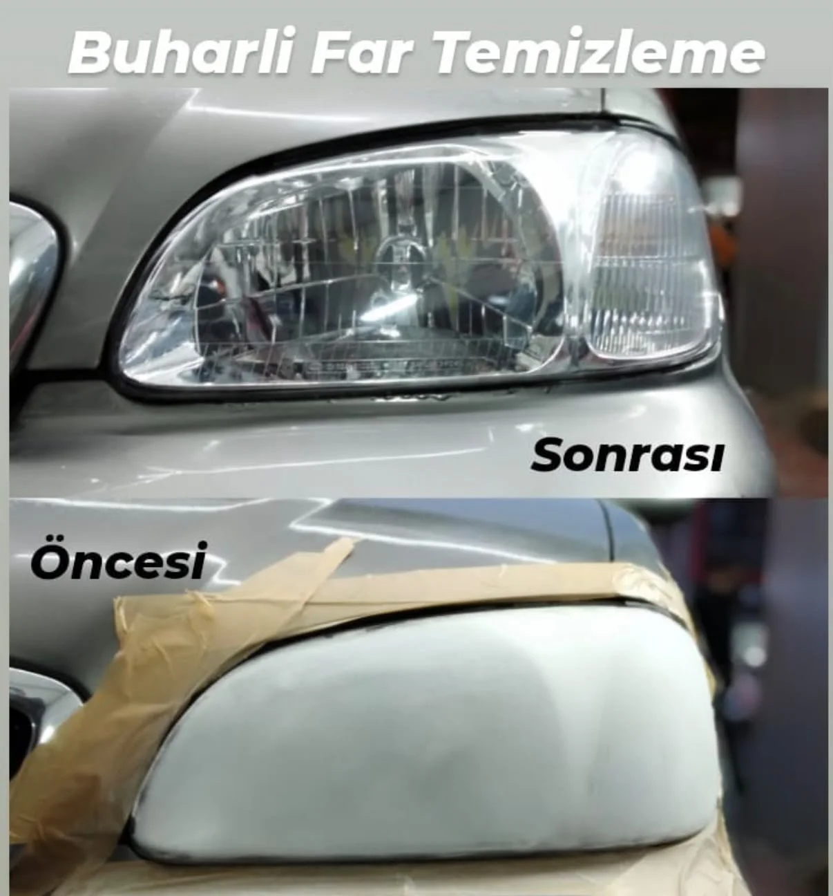 Far temizliği uygulaması öncesi ve sonrası